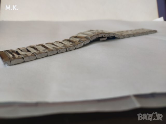  Масивна верижка   за часовник от неръждаема стомана  -  22мм, снимка 4 - Каишки за часовници - 32736793