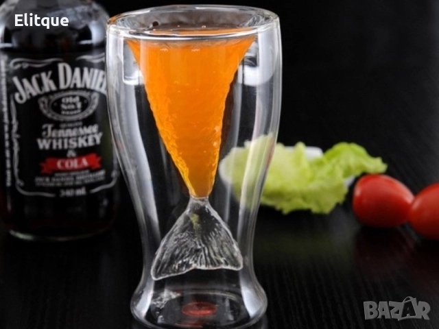 Модерна чаша русалка от боросиликатно стъкло WSKB3, снимка 4 - Други стоки за дома - 52816400