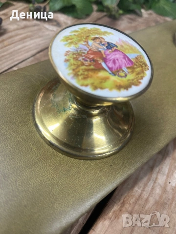 За любителите на романтиката💗  Винтидж стенна закачалка с порцеланови, снимка 7 - Декорация за дома - 53332160