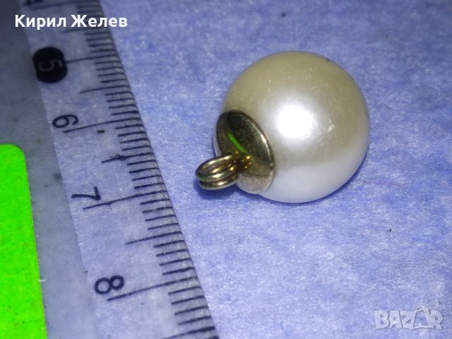 ПЕРЛЕН ВИНТИДЖ АРТ ПОЗЛАТЕН МЕДАЛЬОН 27575, снимка 11 - Колиета, медальони, синджири - 40760130