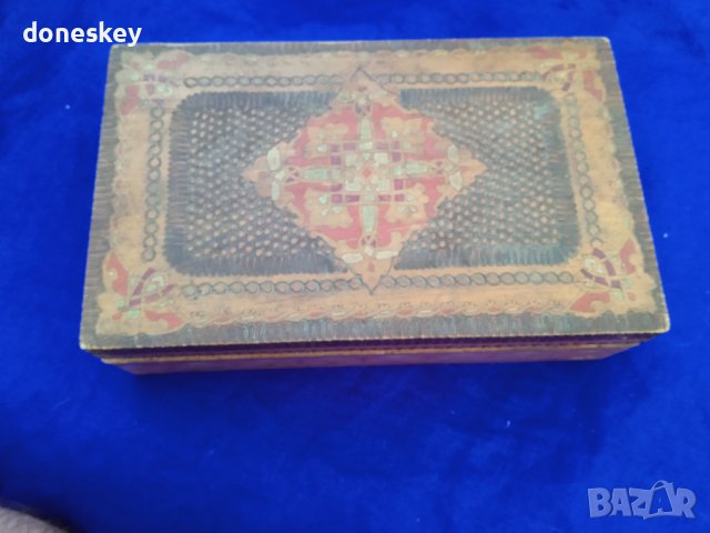 Дървена кутия голяма, снимка 4 - Антикварни и старинни предмети - 37508645