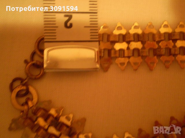 рядак  възрожденски накит от дубле с пандетев сърце, снимка 14 - Антикварни и старинни предмети - 35196588