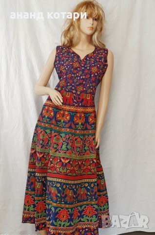 Индийска памучна рокля ”Мандала” 21-25, снимка 1 - Рокли - 40651252