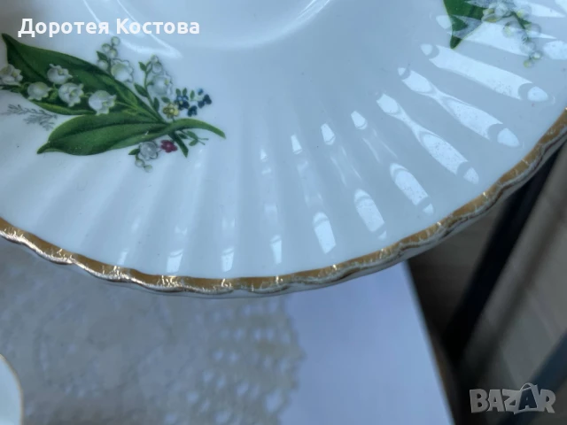 ROYAL ALBERT Красив смесен двоен комплект за чай от Англия, снимка 8 - Антикварни и старинни предмети - 50812321