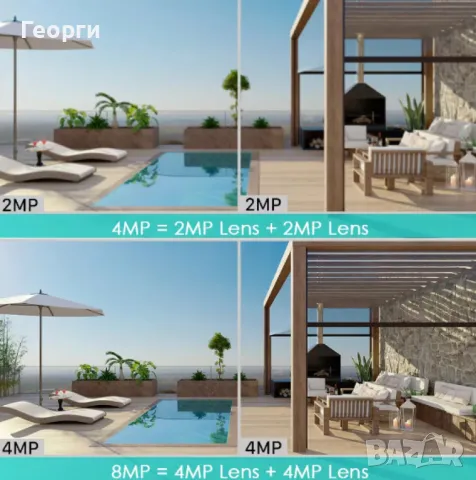Камера за наблюдение 4K Ultra HD 8MP - датчик за движение, нощно виждане, снимка 9 - HD камери - 49732420