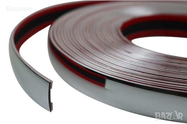 Декоративна лайсна автомобил универсална самозалепваща лента 10м х 25мм Хром, снимка 5 - Аксесоари и консумативи - 39277059