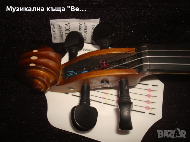 Цигулка с калъф, лък, колофон. Размер 3/4, снимка 5 - Струнни инструменти - 52291827