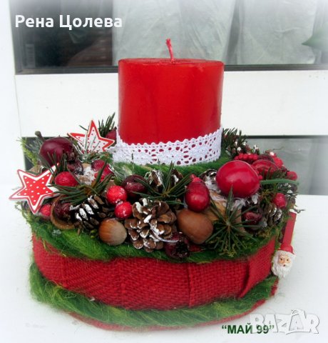 Коледен свещник, снимка 4 - Коледни подаръци - 38718647