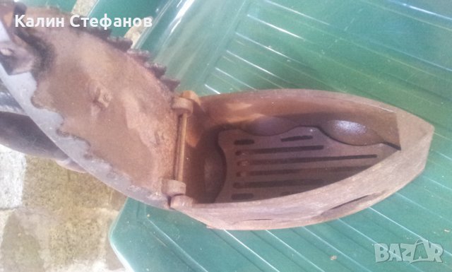 Ретро ютия на жар, пълен комплект , снимка 3 - Антикварни и старинни предмети - 38097251