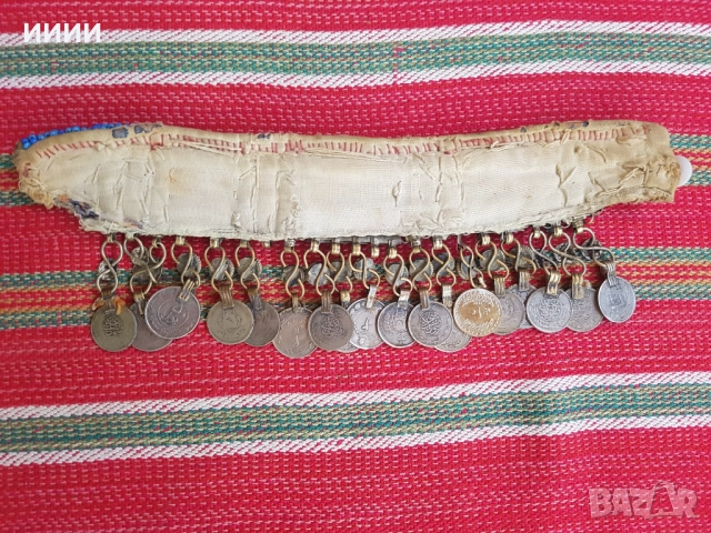 Османски сребърен прочелник кучка трепка, снимка 2 - Антикварни и старинни предмети - 52560452