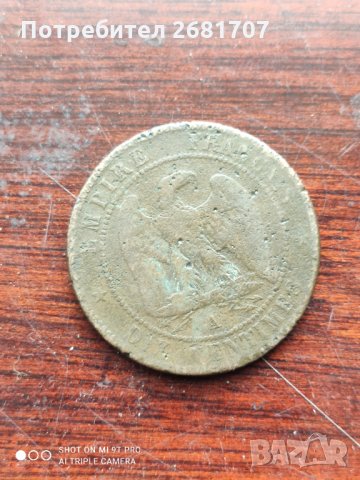 10 сантима 1853 г. Франция, снимка 2 - Нумизматика и бонистика - 33041321