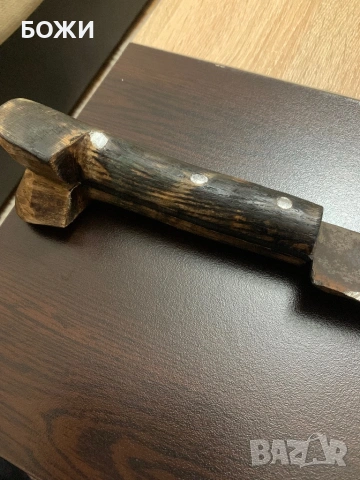 ⚔️ Масивен ръчно изработен нож 60 см – 65Г стомана, орех, снимка 5 - Ножове - 53438484