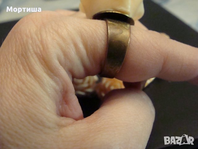 Руски Позлатена гривна с порцелан и пръстени, снимка 12 - Бижутерийни комплекти - 28861075