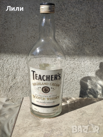 Стъклена бутилка Teacher's, снимка 2 - Други - 44898777