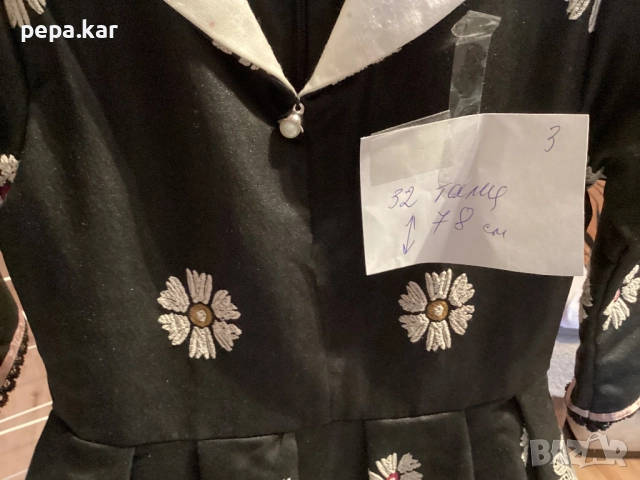 Уникална рокля с дълъг ръкав,,Баронеса”. 146 за 11 г, снимка 2 - Детски рокли и поли - 52635133