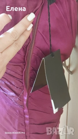 Официална рокля ALBA CONDE. Нова 100% коприна. размер L., снимка 8 - Рокли - 50730895