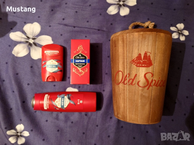 Подаръчен комплект Old Spice в дървена кутия
