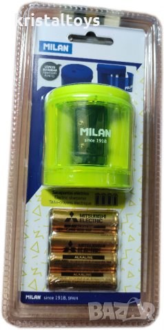Комплект електрическа острилка Милан Milan с батерии, снимка 1 - Органайзери за бюро - 27642651
