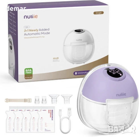 Електрическа помпа за кърма Nuliie S32, 4 режима, 9 нива (1 брой), снимка 2 - Помпи за кърма - 49086039