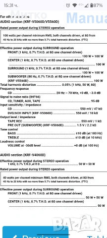 Ресийвър Kenwood KRF-V5060D, Receiver Kenwood KRF-V5060D, снимка 15 - Ресийвъри, усилватели, смесителни пултове - 53324333