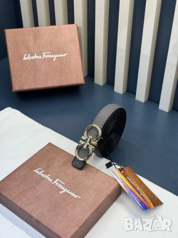 колани от естествена кожа в кутия Salvatore Ferragamo , снимка 4 - Колани - 50588641