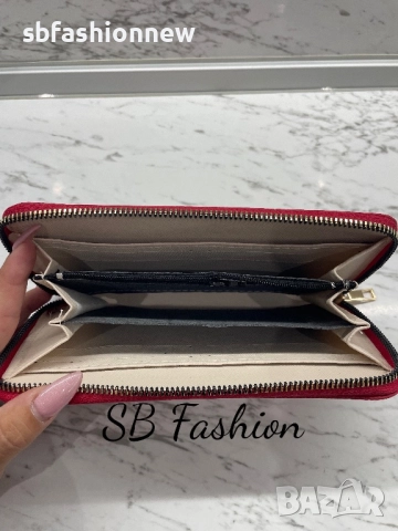 Ysl червено портмоне, снимка 3 - Портфейли, портмонета - 51718608