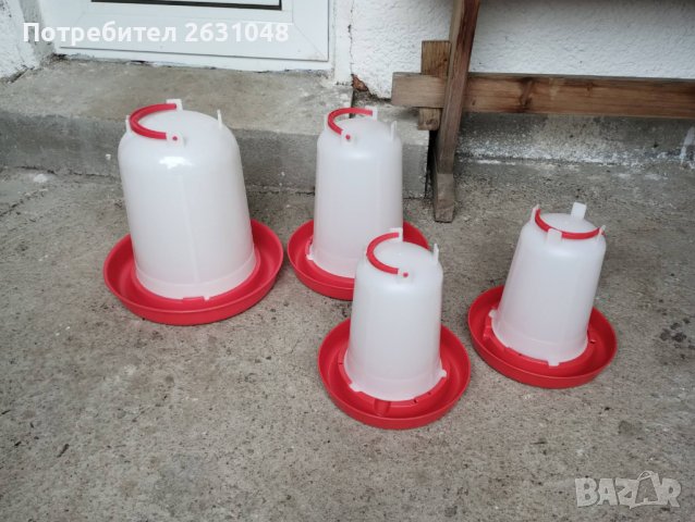 поилки за птици и гълъби  вакуумни с дръжка от 5 лт и 3 лт и 1.5 лт, снимка 5 - За птици - 40579484