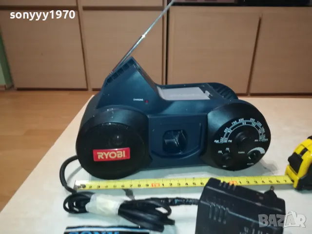 RYOBI-СТРОИТЕЛНО РАДИО И ЗАРЯДНО 0801250813, снимка 5 - Радиокасетофони, транзистори - 48595204