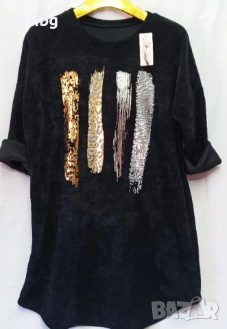 Италиански дамски блузи 2Х-3ХЛ размер., снимка 10 - Блузи с дълъг ръкав и пуловери - 52303437