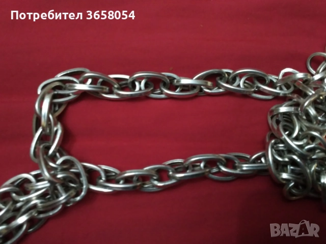 СРЕБЪРЕН ЛАНЕЦ, снимка 5 - Колиета, медальони, синджири - 52003382