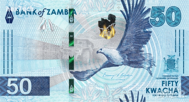❤️ ⭐ Замбия 2024 50 квача UNC нова ⭐ ❤️, снимка 2 - Нумизматика и бонистика - 51984313