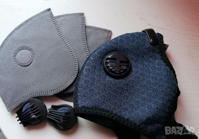 Маска със 3 филтъра, снимка 5 - Спортна екипировка - 34981103