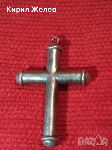 СТИЛЕН СРЕБЪРЕН ВИНТИДЖ АРТ КРЪСТ СРЕБРО ВИСОКА ПРОБА РЪЧНА ИЗРАБОТКА 18732, снимка 13 - Колиета, медальони, синджири - 43221554