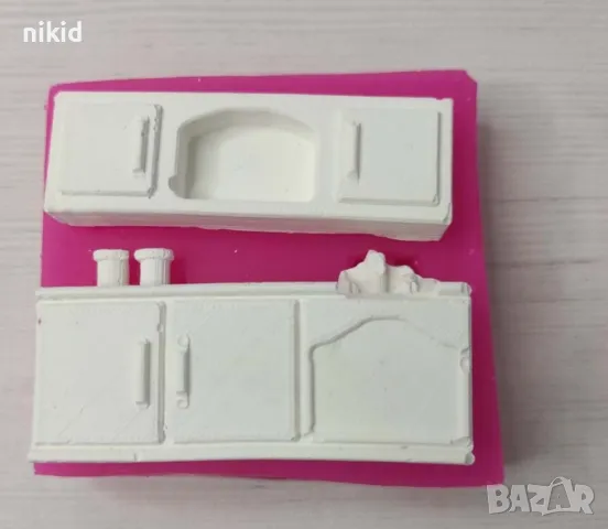 Рафт рафтове шкаф долап кухня мебели силиконов молд форма фондан гипс пано