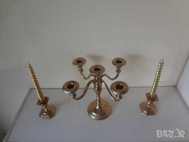 Комплект от 3 бр. свещника, снимка 2 - Декорация за дома - 53156382