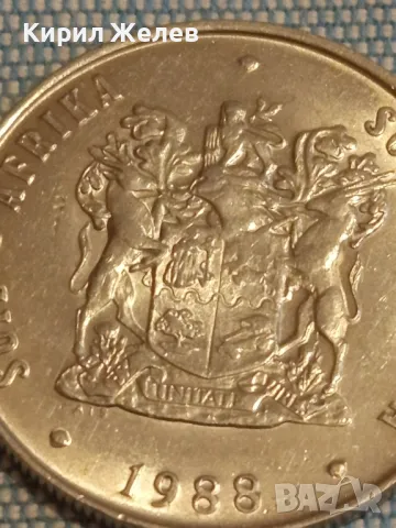 Монета 1 ранд 1988г. Южна Африка за КОЛЕКЦИЯ 41200, снимка 4 - Нумизматика и бонистика - 48754607