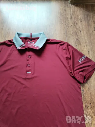 hugo boss - страхотна мъжка тениска SLIM FIT КАТО НОВА ХЛ, снимка 5 - Тениски - 50212152