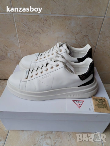 Guess Sneakers FMPVIBLEA12 White Brown - страхотни мъжки кецове КАТО НОВИ 43