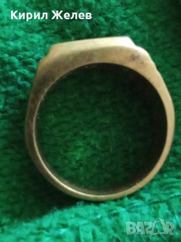 Пръстен стар бронзов 21832, снимка 4 - Декорация за дома - 33544686