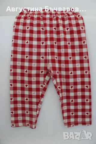 Комплект коледна пижамка с чорапки , снимка 3 - Бебешки пижами - 50114237