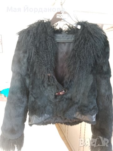 Цена  46 лв. Палто естествена кожа с богата яка от лама.  