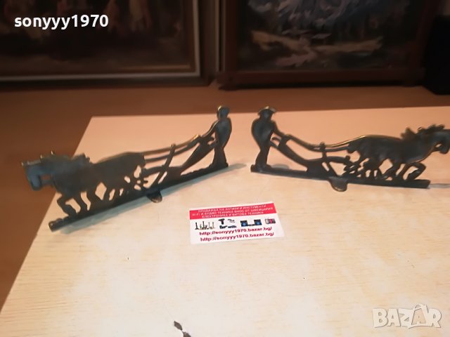 ОРАН-КОНЕ Х 2БР МЕД/МЕСИНГ-ВНОС АНГЛИЯ 1605222057, снимка 15 - Антикварни и старинни предмети - 36782557