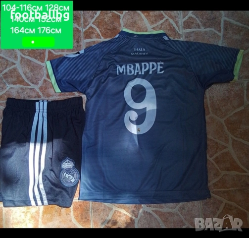 MBAPPE 9 🖤⚽️ детско юношески футболни екипи ❤️⚽️ НОВО 2025-26 год , снимка 4 - Футбол - 36043515