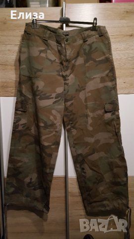 XXL Маскировачен памучен плътен камуфлаж карго макси размер панталон, снимка 2 - Панталони - 34805105