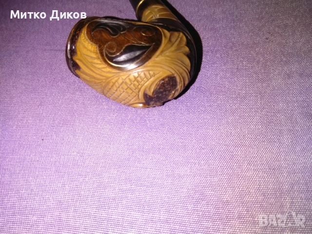 лула от морска пяна (сепиолит) нова ръчна изработка, снимка 3 - Лули - 52458260