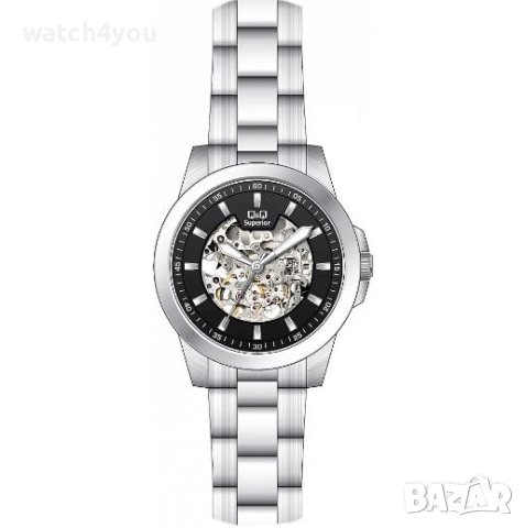 НОВ МЪЖКИ АВТОМАТИЧЕН ЧАСОВНИК Q&Q SUPERIOR SKELETON S09A-500VY. САМОНАВИВАЩ ЧАСОВНИК QQ AUTOMATIC. , снимка 1 - Мъжки - 40687725