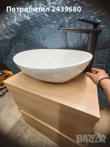 Порцеланова купа и сифон, снимка 2 - Мивки - 49635712