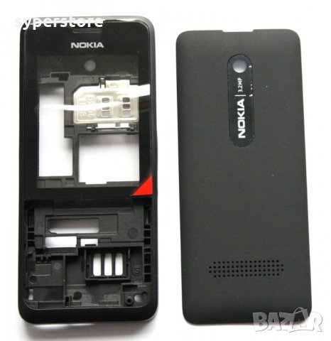 Панел за NOKIA 301 ASHA SyperAAA черен Високо качество Housing Cover