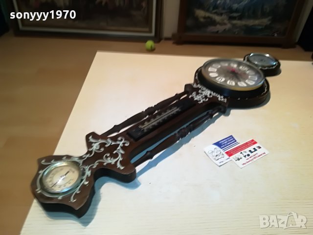 антика часовник с барометър 2606212037, снимка 4 - Антикварни и старинни предмети - 33342591
