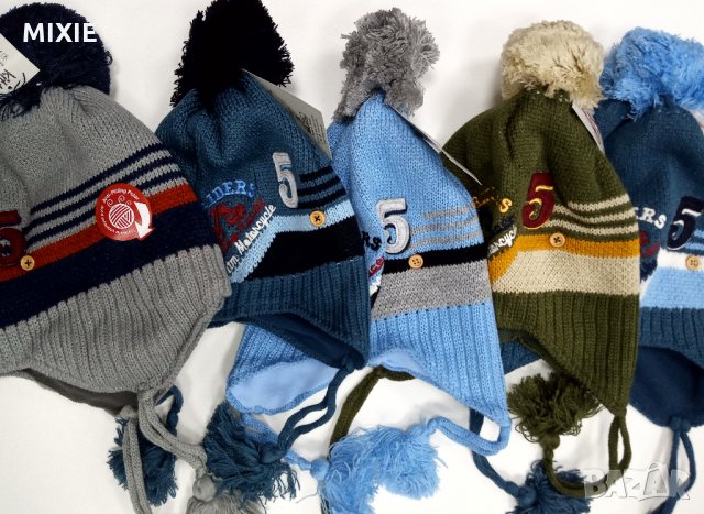 Нови зимни детски шапки, 4-8 г., снимка 9 - Шапки, шалове и ръкавици - 26923902